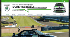 Desktop Screenshot of dukeries-rally.co.uk